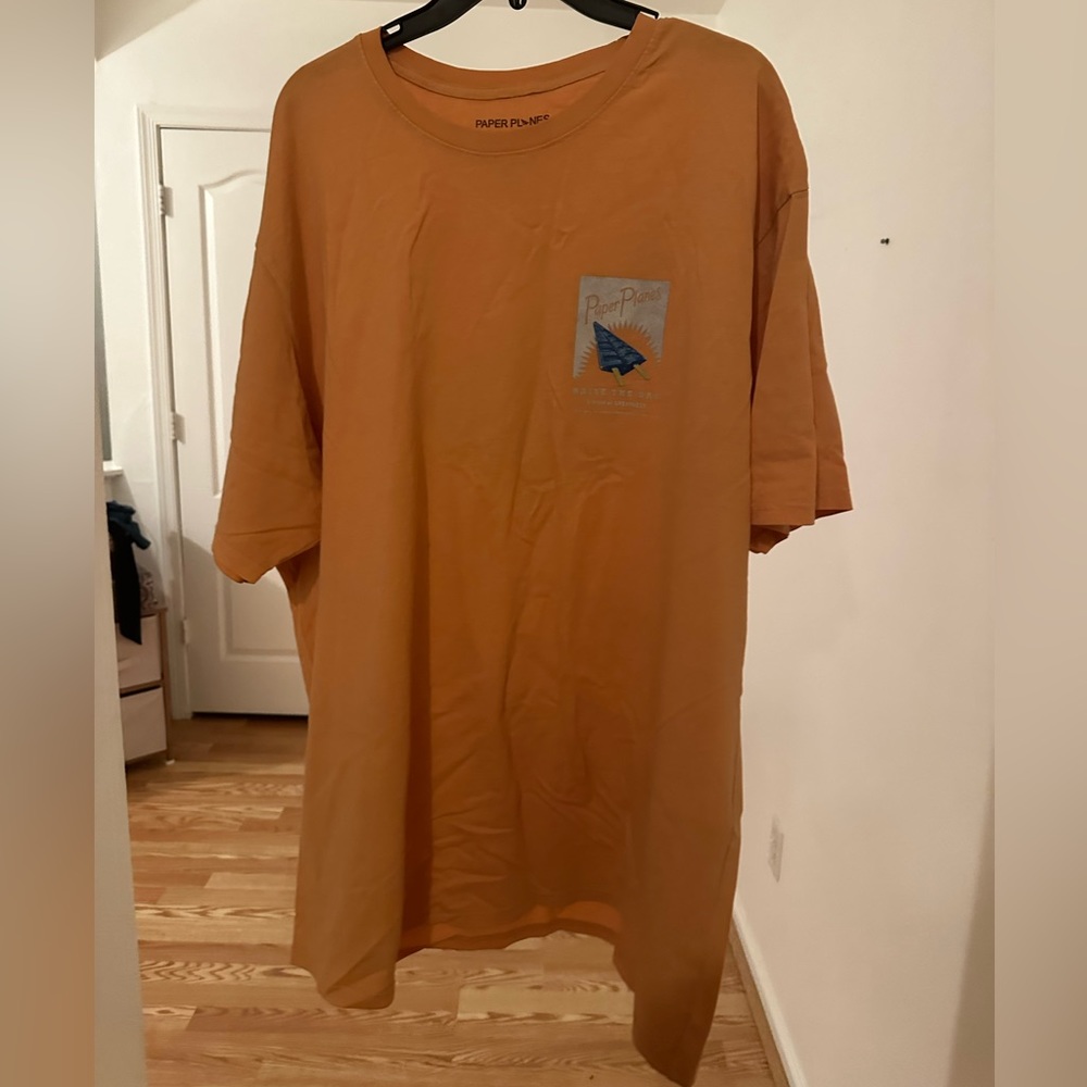 Big And Tall XXL Paper Plane T-Shirt